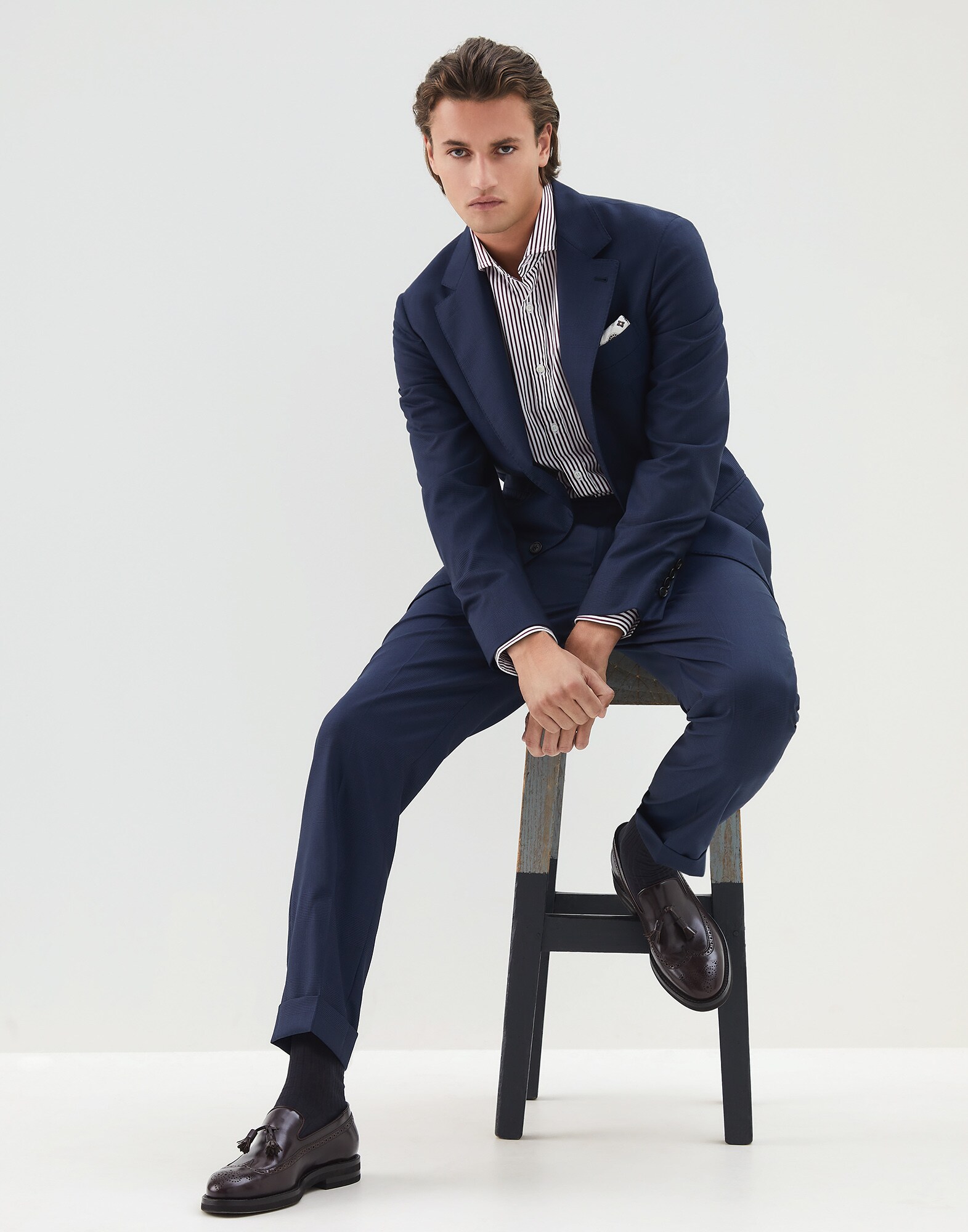 Trousers Blue Man 3 - Brunello Cucinelli