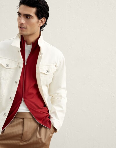 Zip-front Cardigan - Editorial view