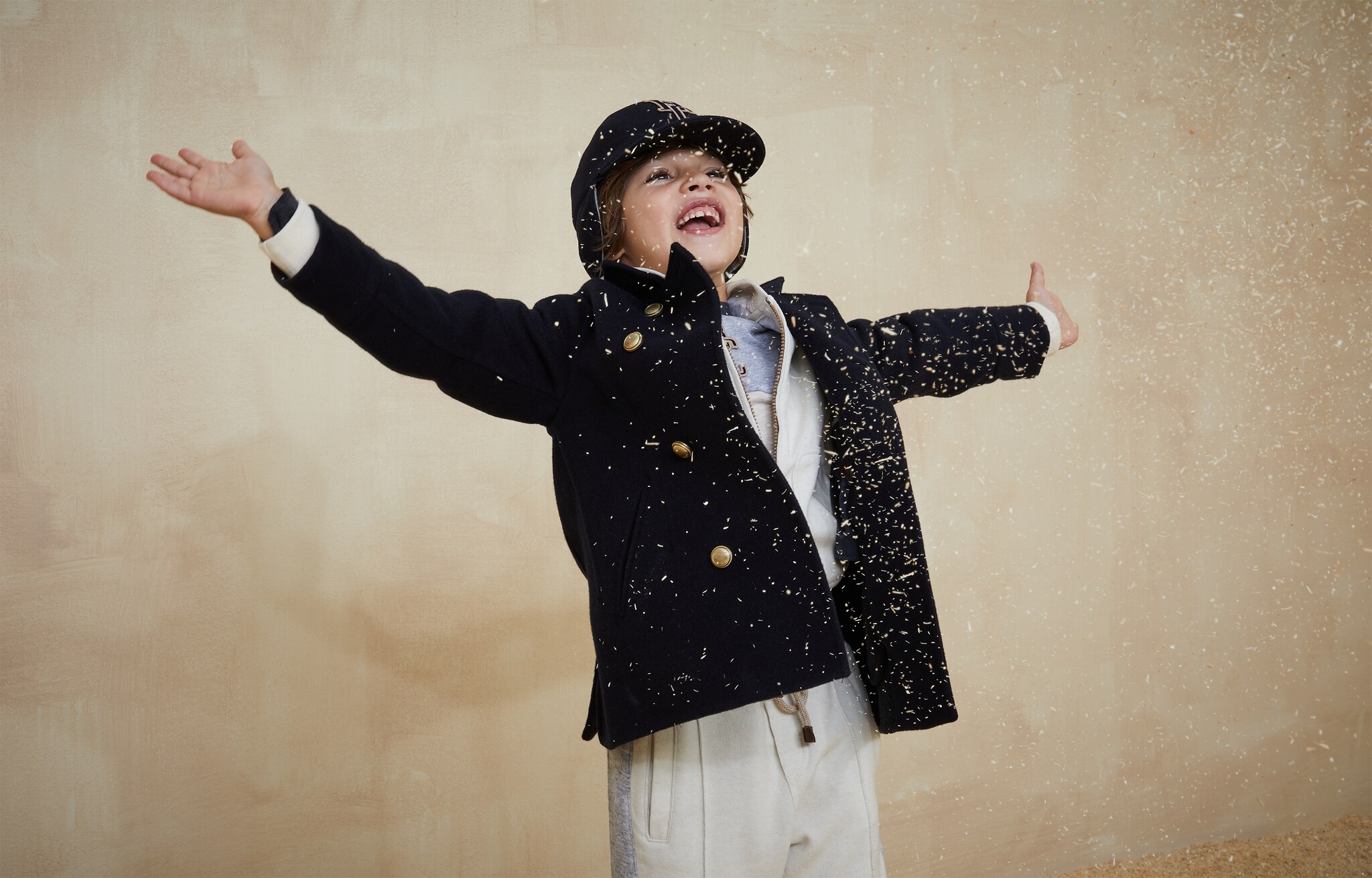 Coat Navy Blue Boy 4 - Brunello Cucinelli