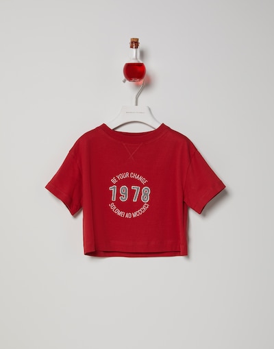 Jersey T-shirt Red Girl - Brunello Cucinelli 