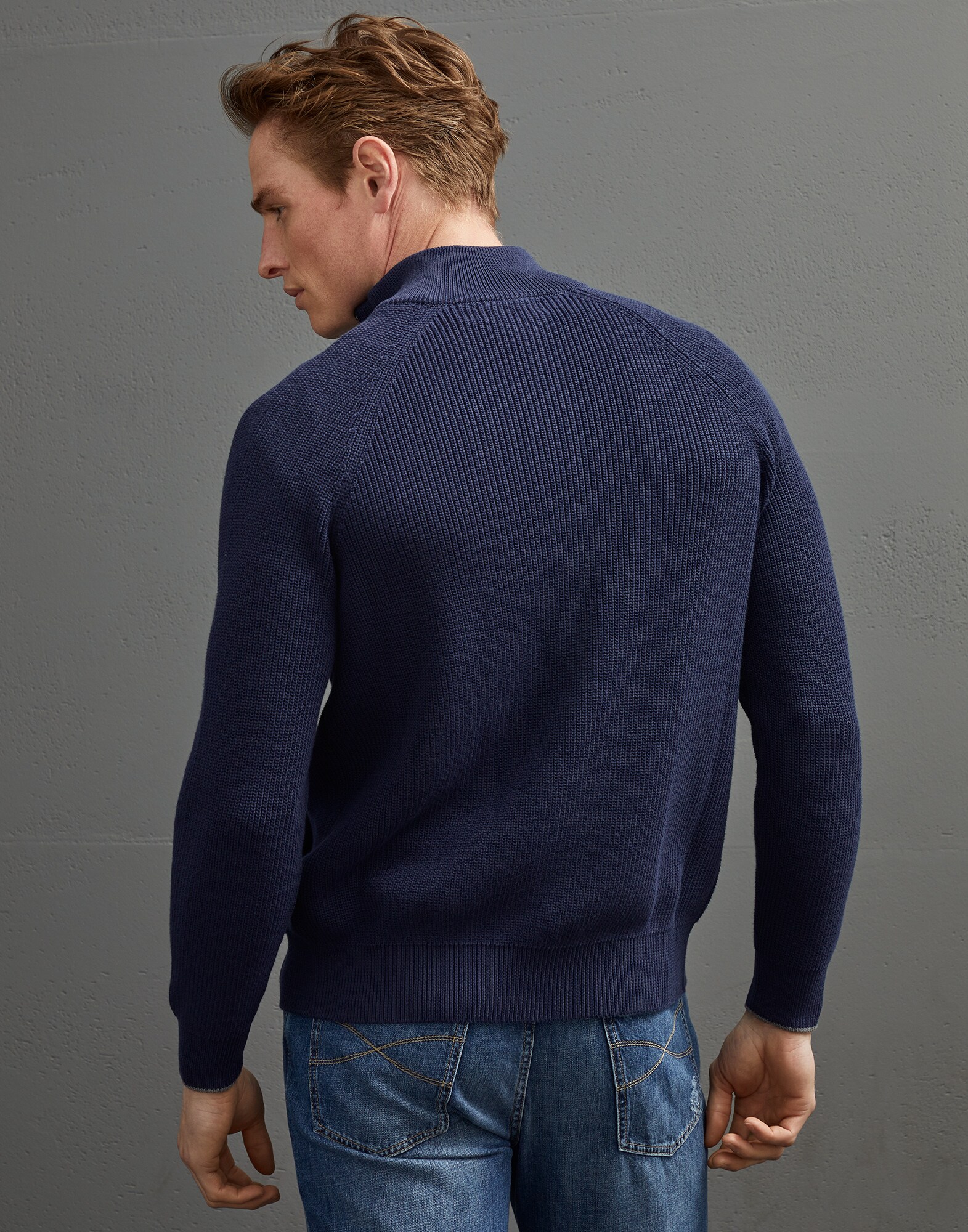 Zip-front Cardigan - Back view