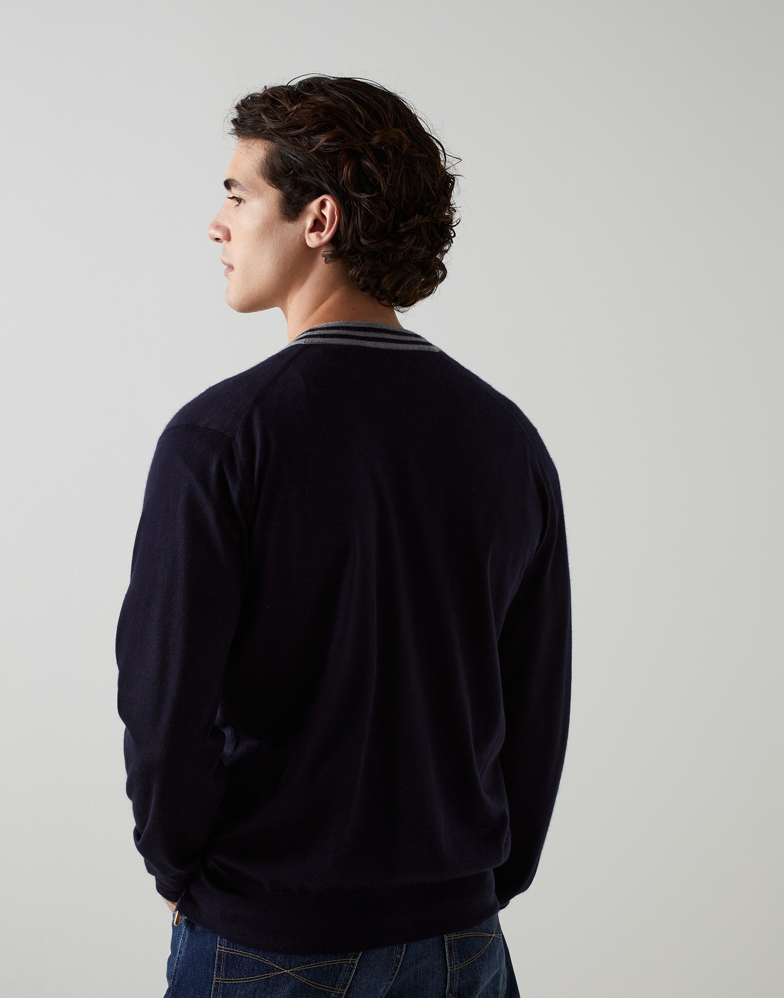 Button-front Cardigan - Back view