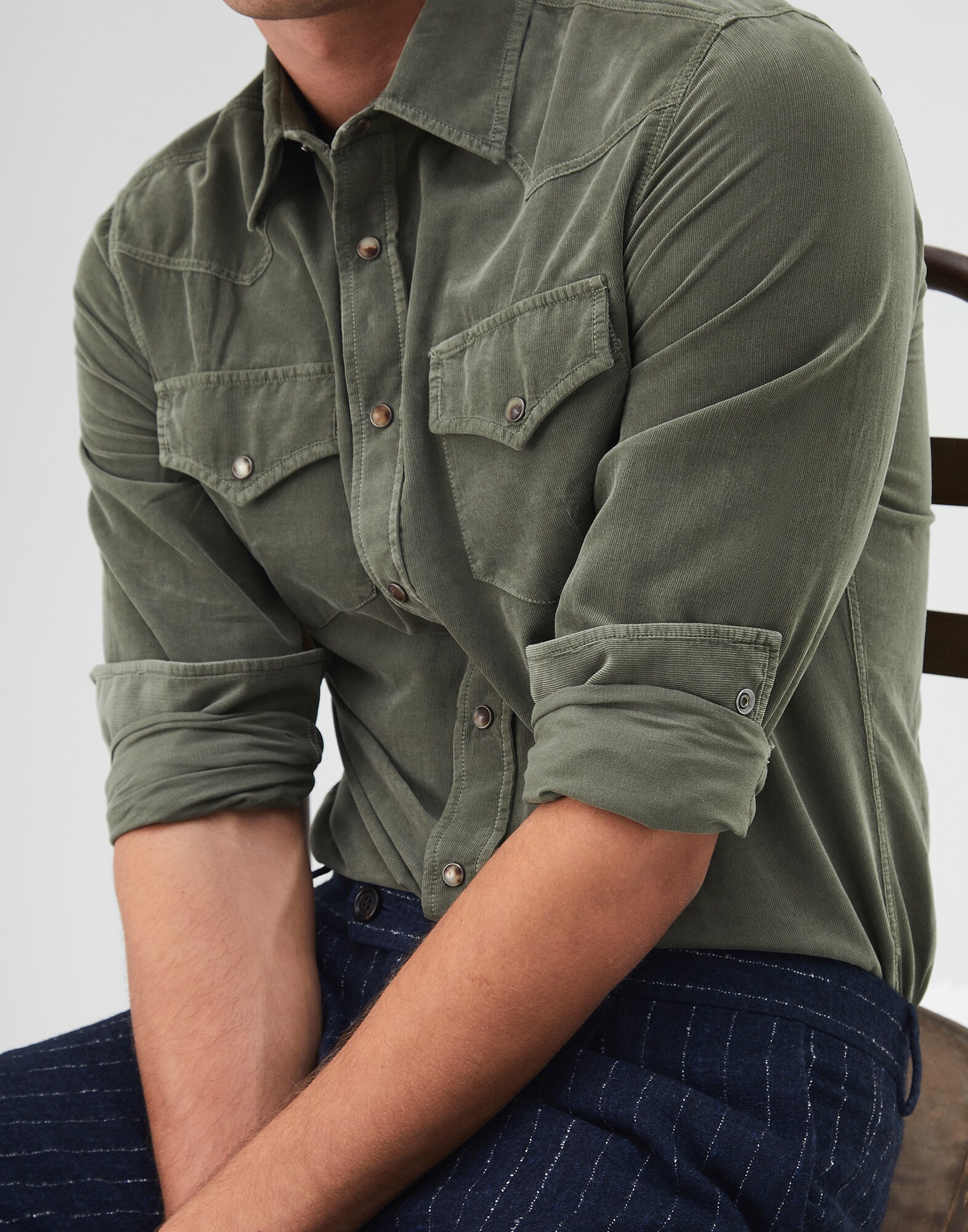 Casual Shirt Military Man 3 - Brunello Cucinelli