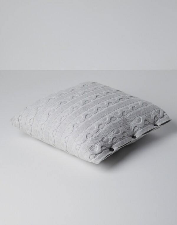 Large knit cushion Fog Lifestyle - Brunello Cucinelli 