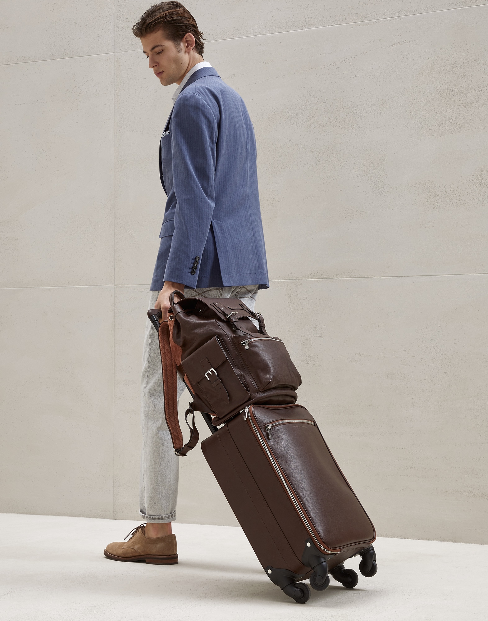 Men's leather bags and backpacks | Brunello Cucinelli