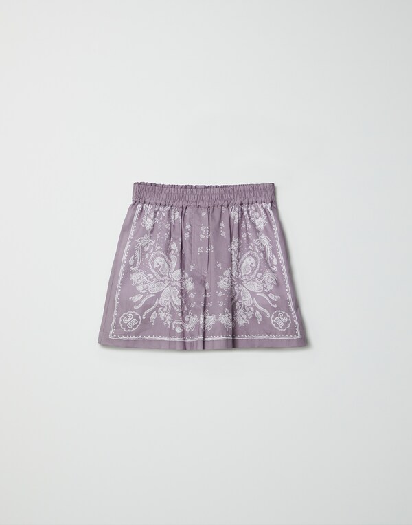 Cotton shorts Lavender Girl - Brunello Cucinelli