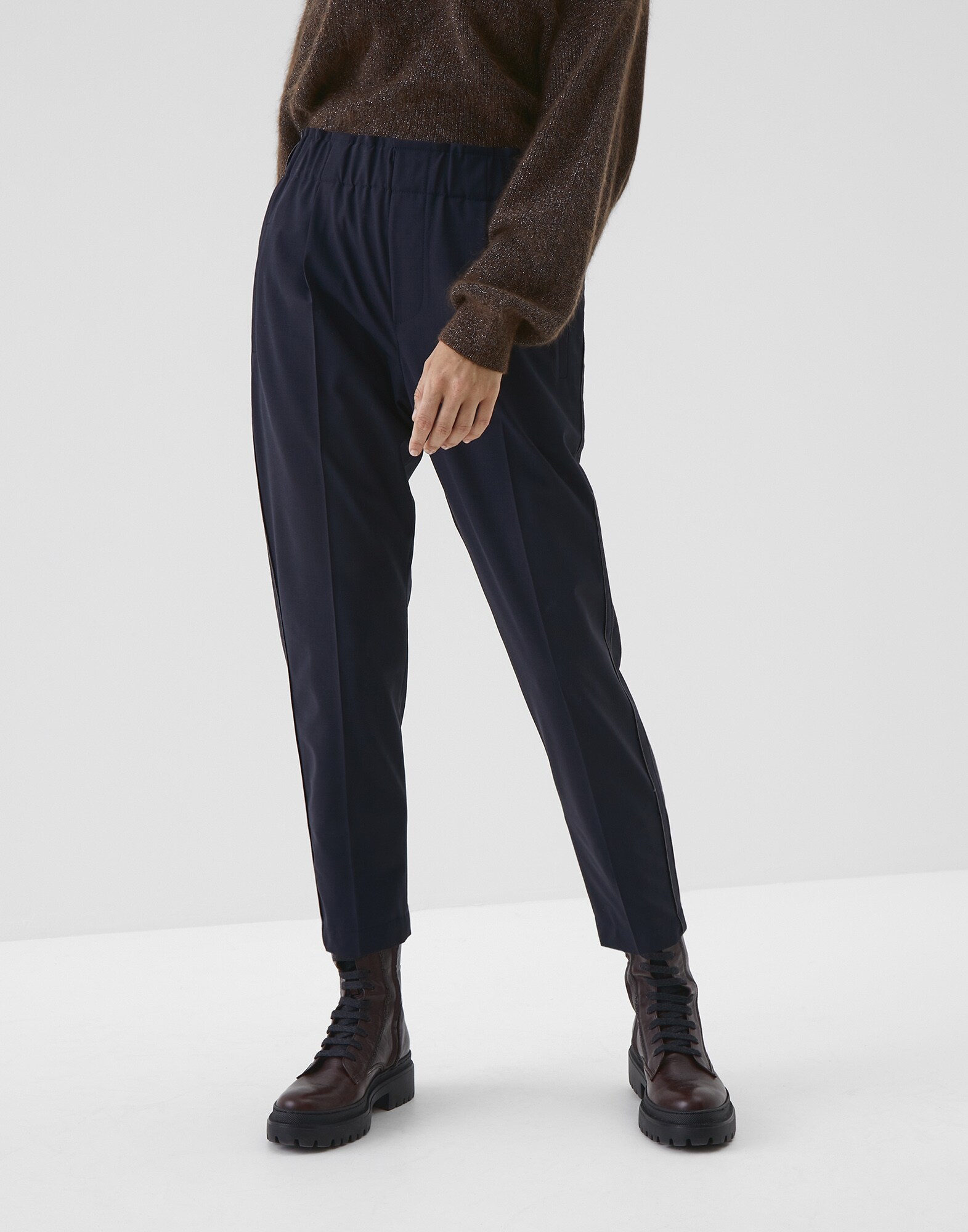 brunello cucinelli velvet pants