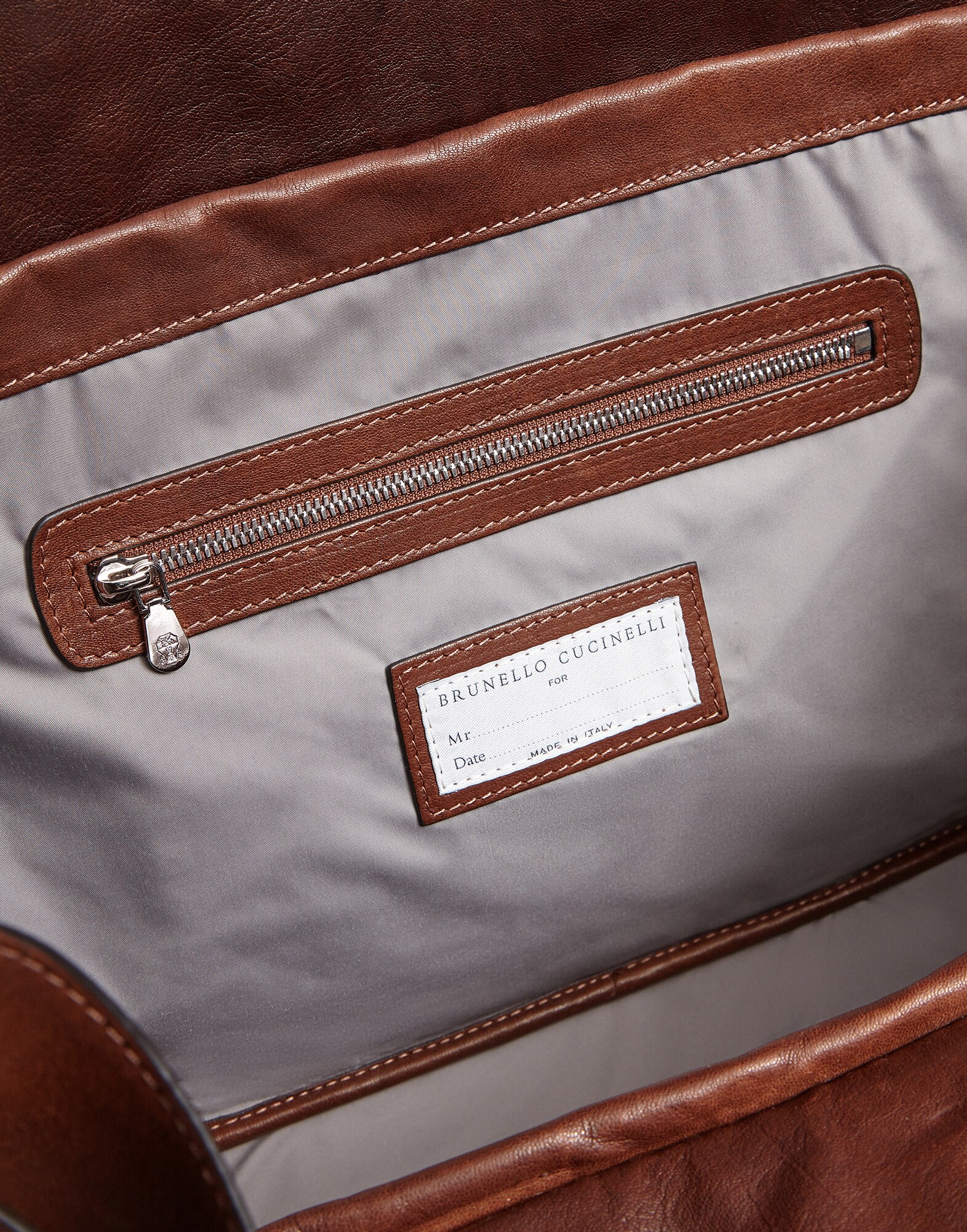 Travel Bag Brown Man 3 - Brunello Cucinelli
