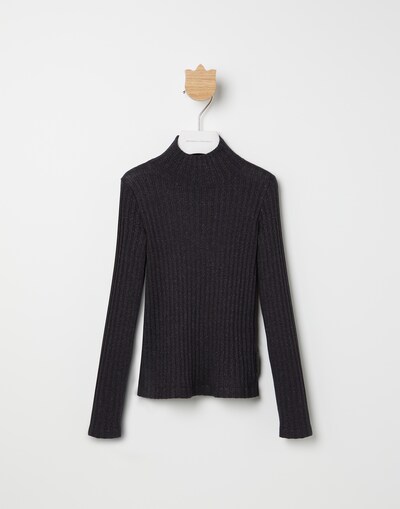 Rib knit sweater Anthracite Girl -
                        Brunello Cucinelli
                    