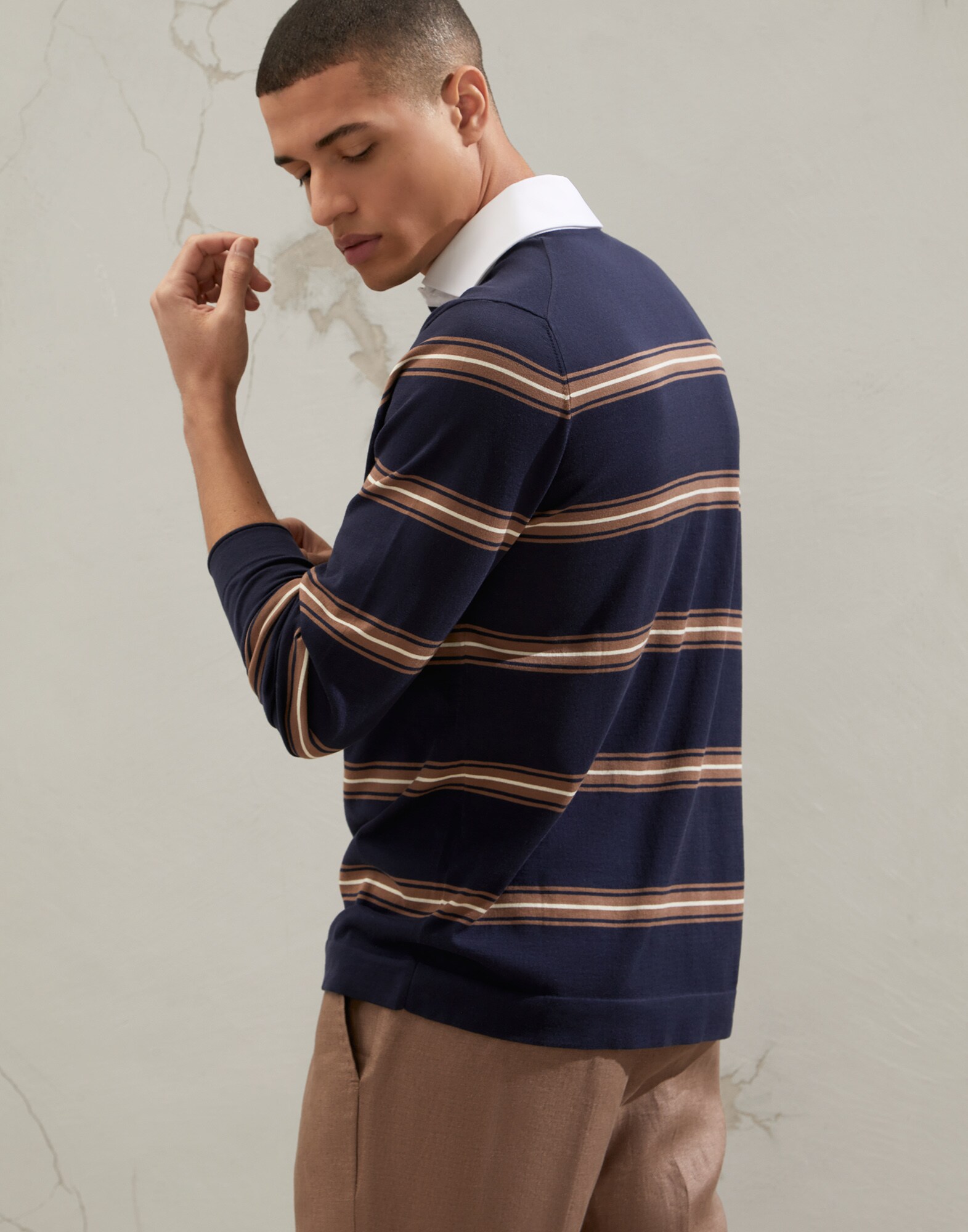 Polo-Style Sweater - Back