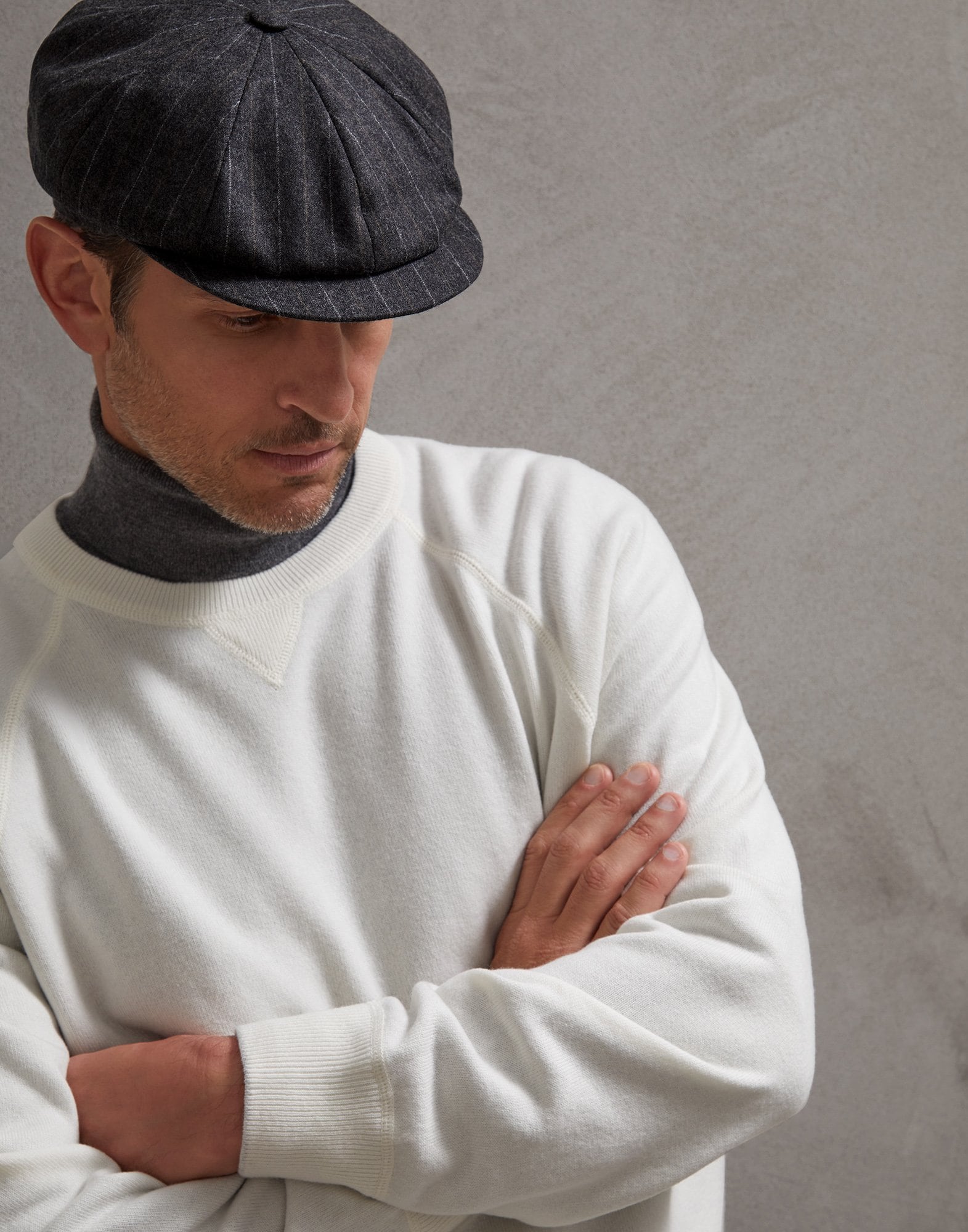 Hut Mittelgrau Herren 2 - Brunello Cucinelli