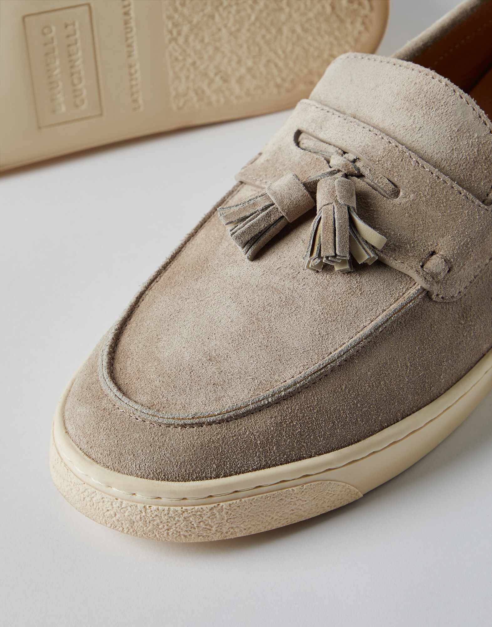 Loafer sneakers Light Brown Man - Brunello Cucinelli