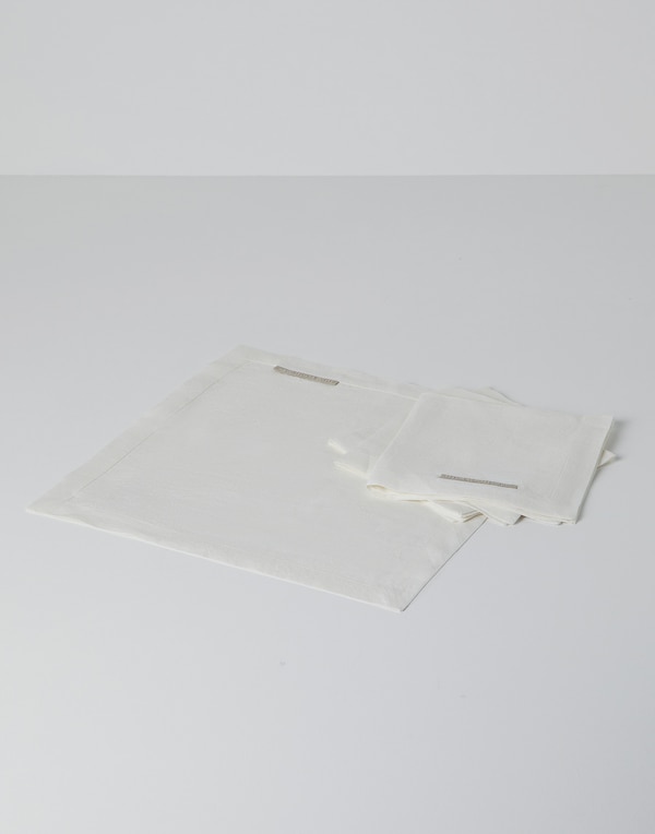 4-piece napkin set White Lifestyle - Brunello Cucinelli