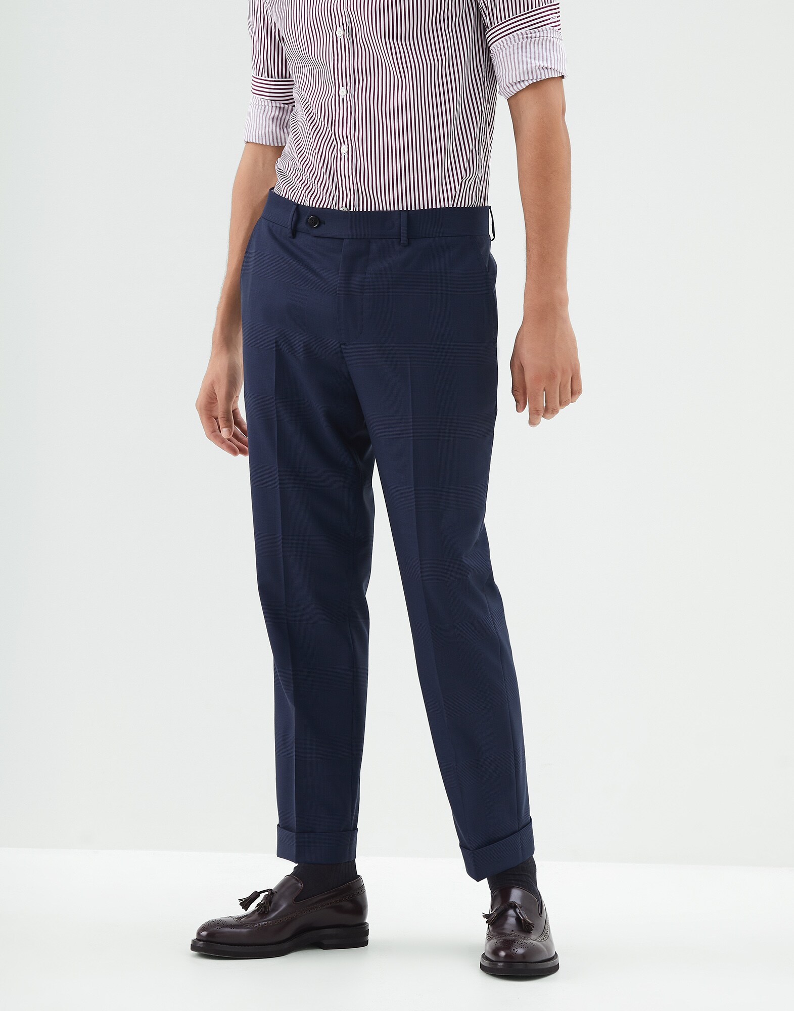Trousers Blue Man 0 - Brunello Cucinelli