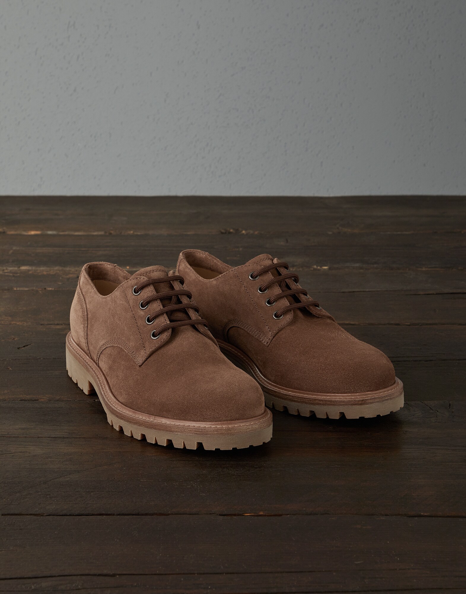 Suede derby Earth Man - Brunello Cucinelli