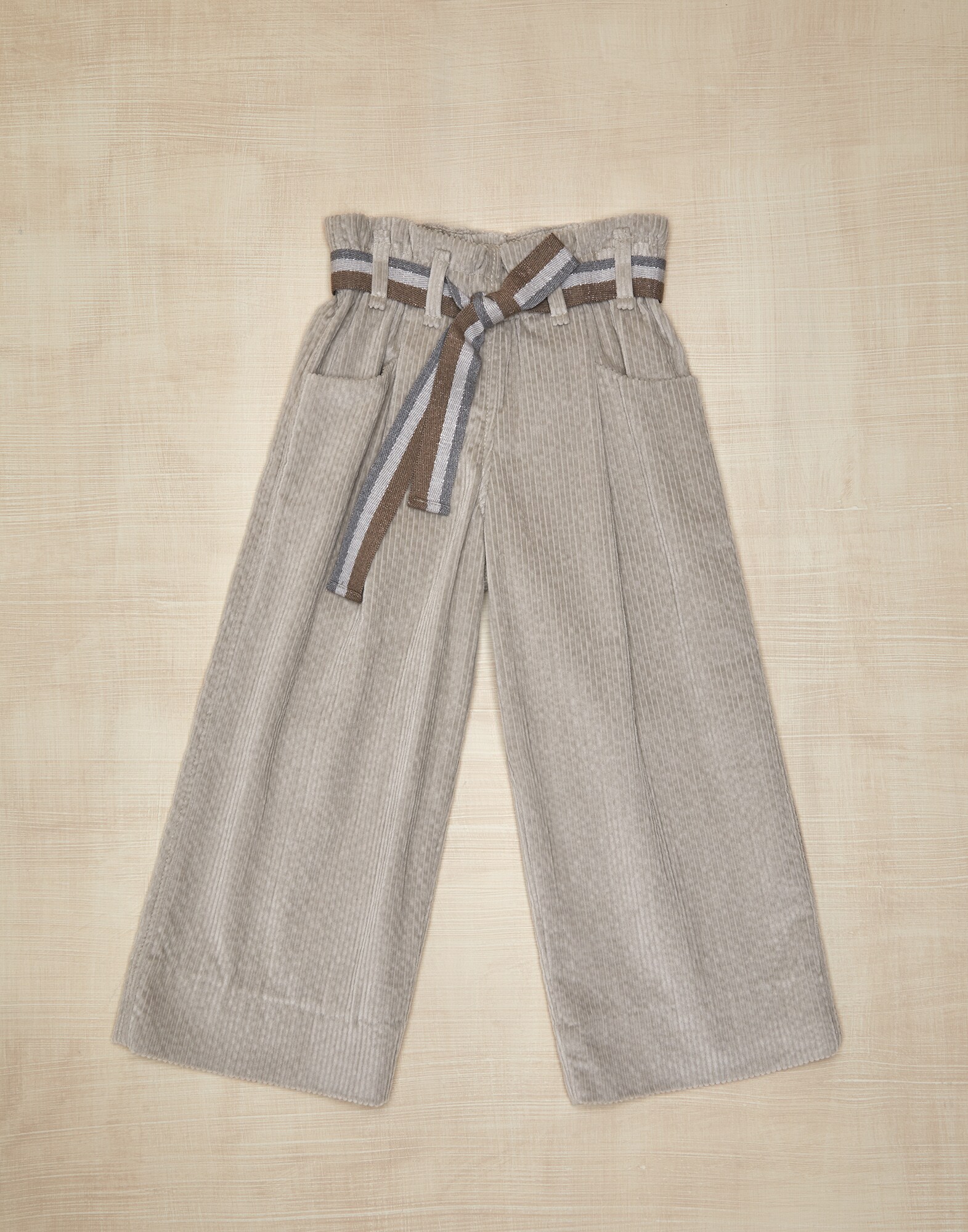 Pantalon Marron Clair Fille 0 - Brunello Cucinelli