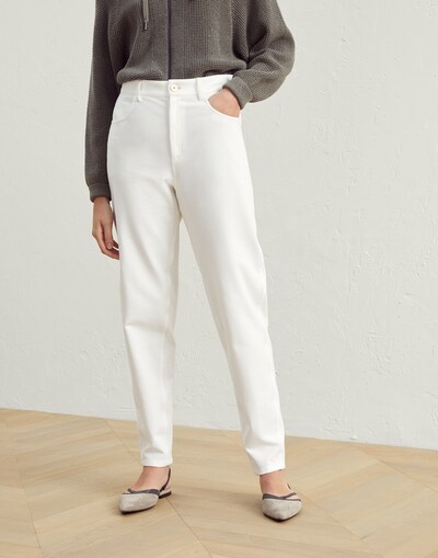 Five-pocket trousers White Woman -
                        Brunello Cucinelli
                    