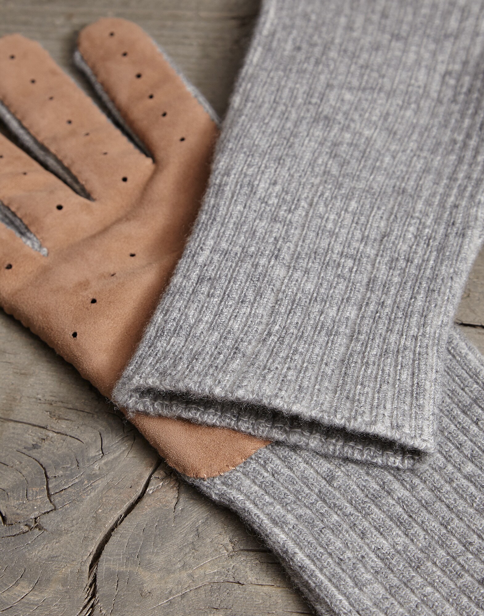 Gloves Light Grey Man 2 - Brunello Cucinelli