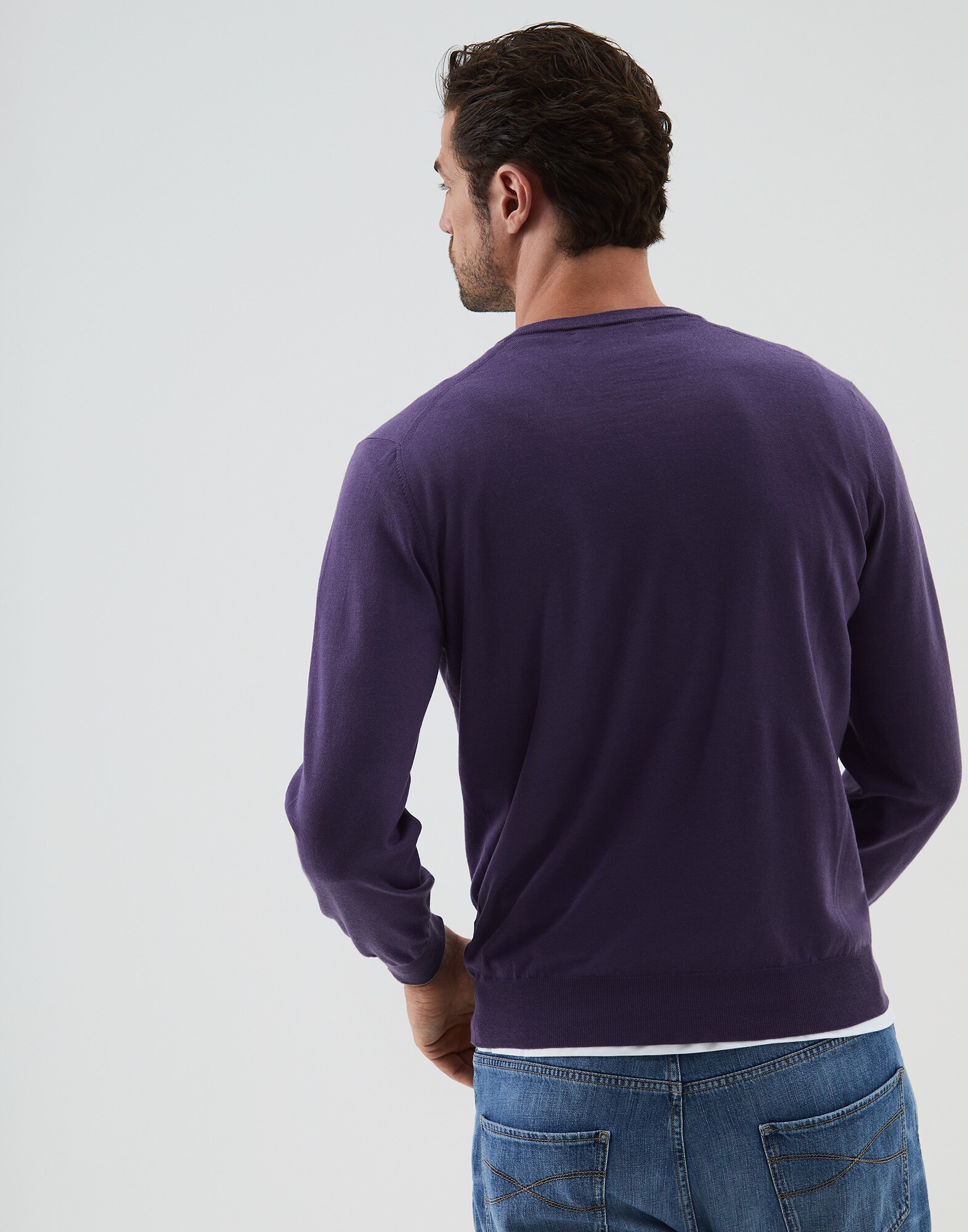 V-neck Sweater - Back