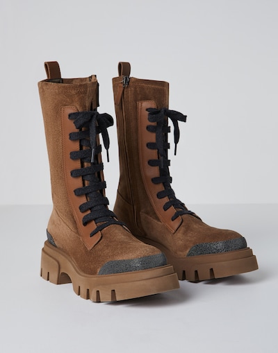 Suede boots Copper Woman -
                        Brunello Cucinelli
                    