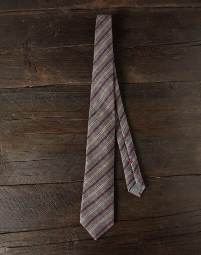 Wool necktie Lead Man - Brunello Cucinelli 