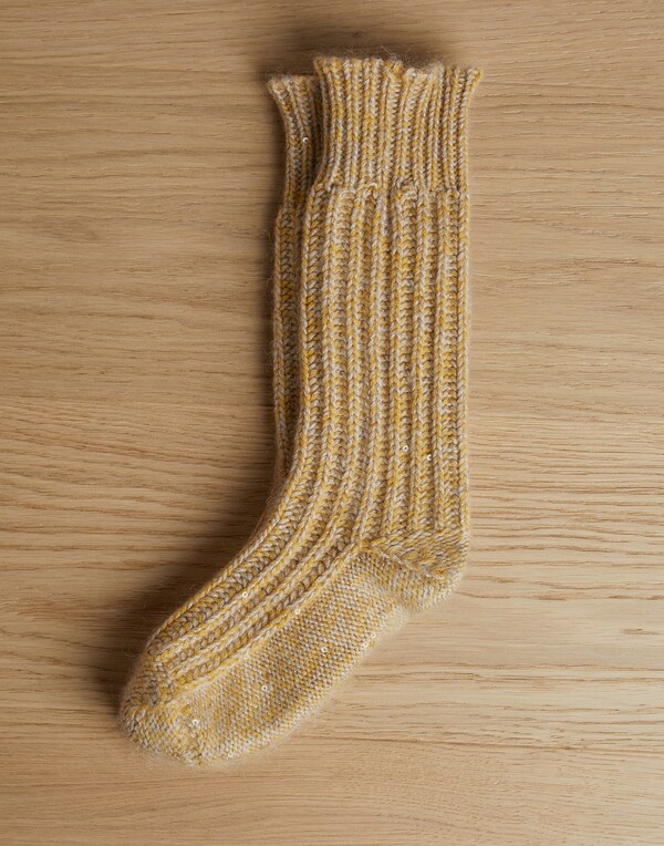 Ribbed socks Ochre Girl - Brunello Cucinelli 
