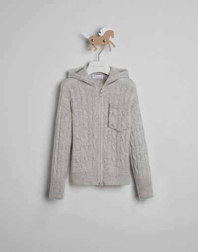 Hooded Cardigan - Front view