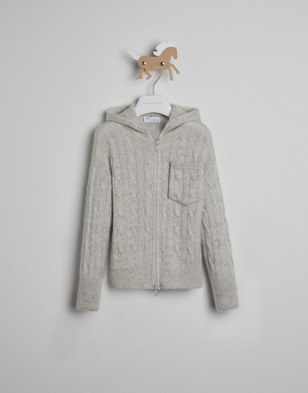 Mohair and wool cardigan Gravel Girl - Brunello Cucinelli 