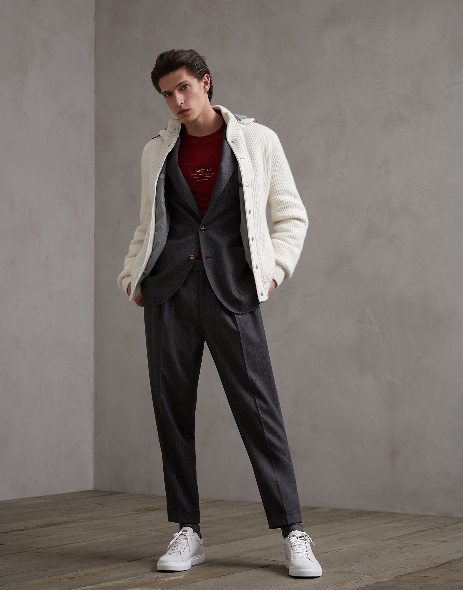 Vêtements d'Extérieur en Maille - Look