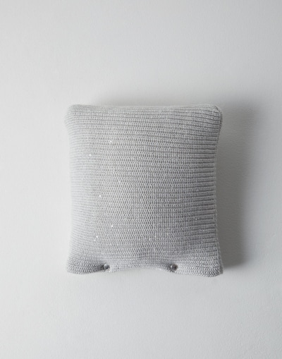Knit cushion Fog Little Things - Brunello Cucinelli 