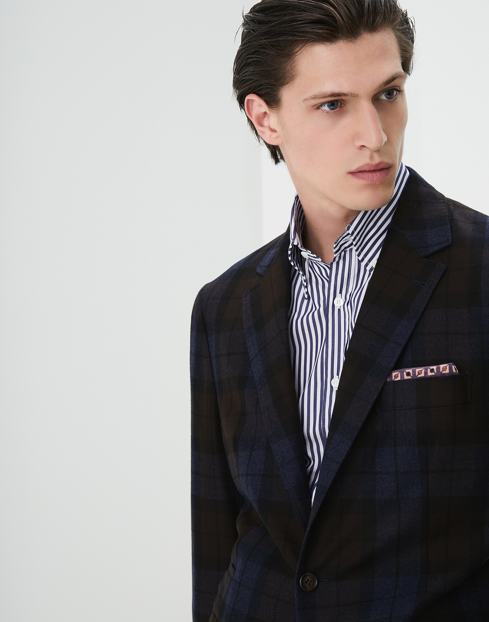 Einreihiger Blazer Nacht Herren 2 - Brunello Cucinelli