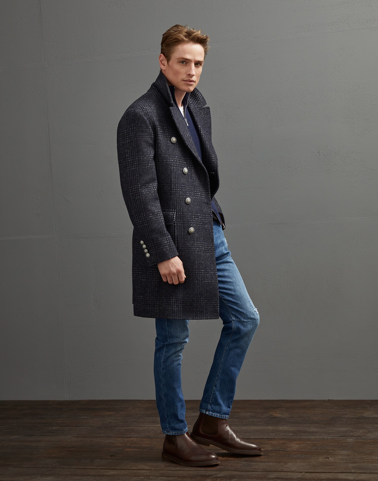 Zip-front Cardigan - Full look