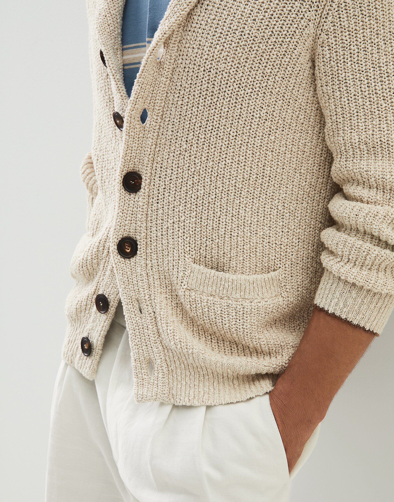 Button-front Cardigan - Detail