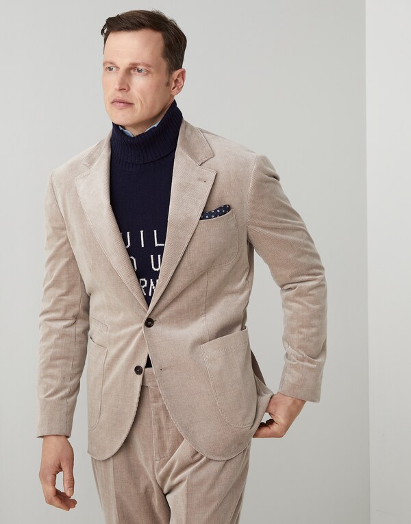 Пиджак с накладными карманами Коричневый Мужчина - Brunello Cucinelli 