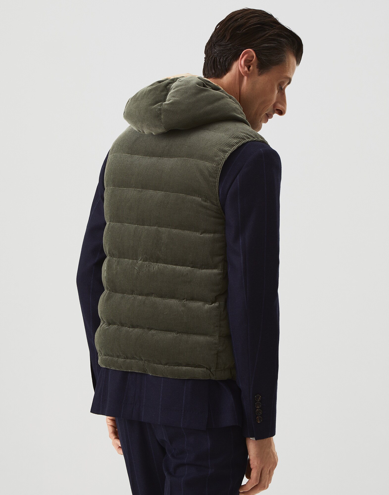 Down Sleeveless Jacket - Back view