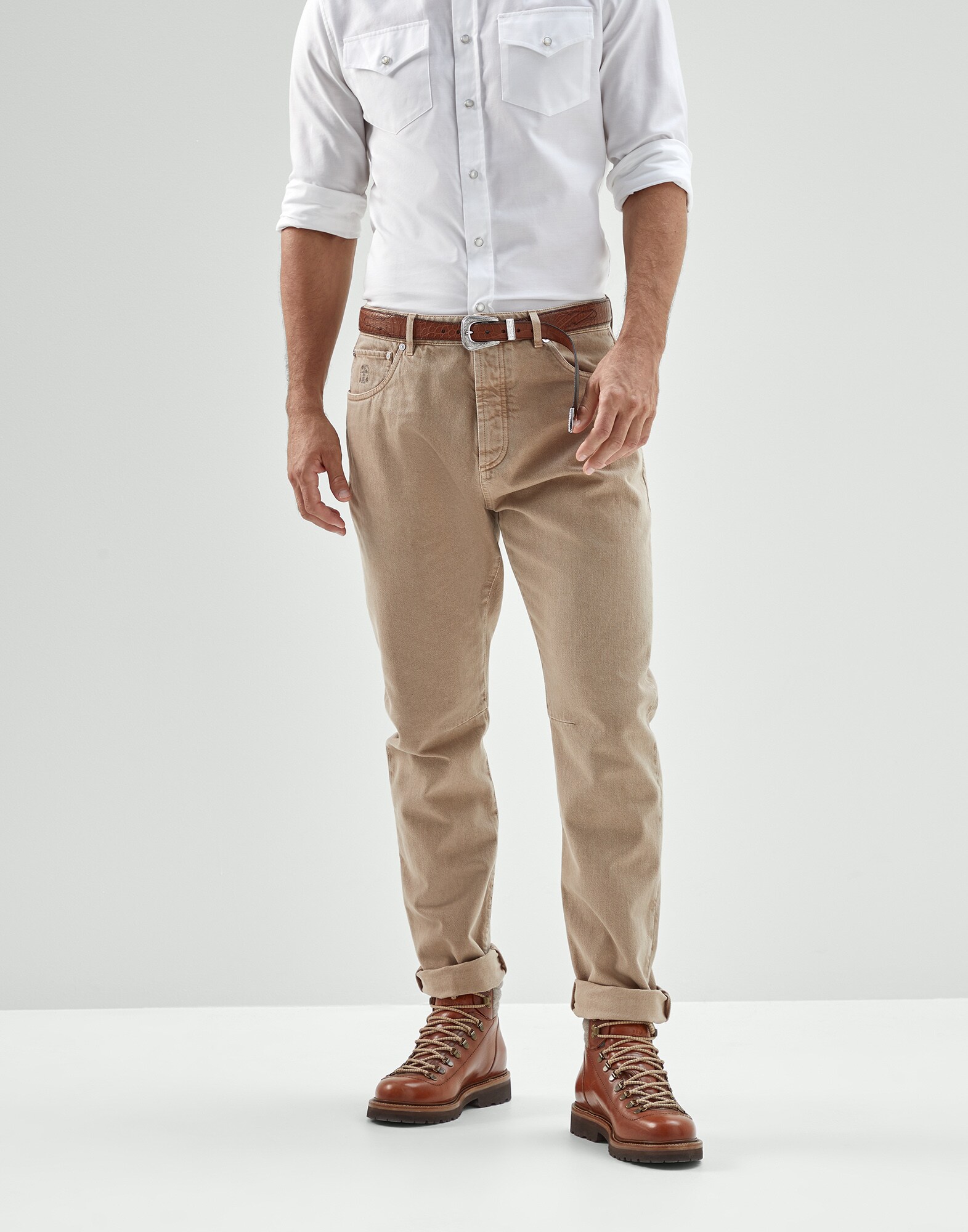 Leisure fit five-pocket trousers