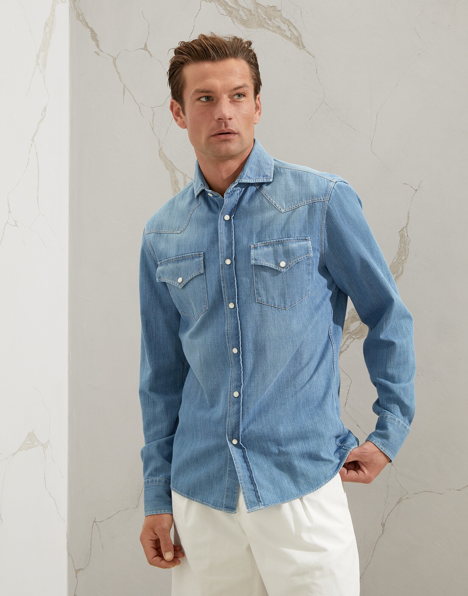 Chemise en Denim - Front