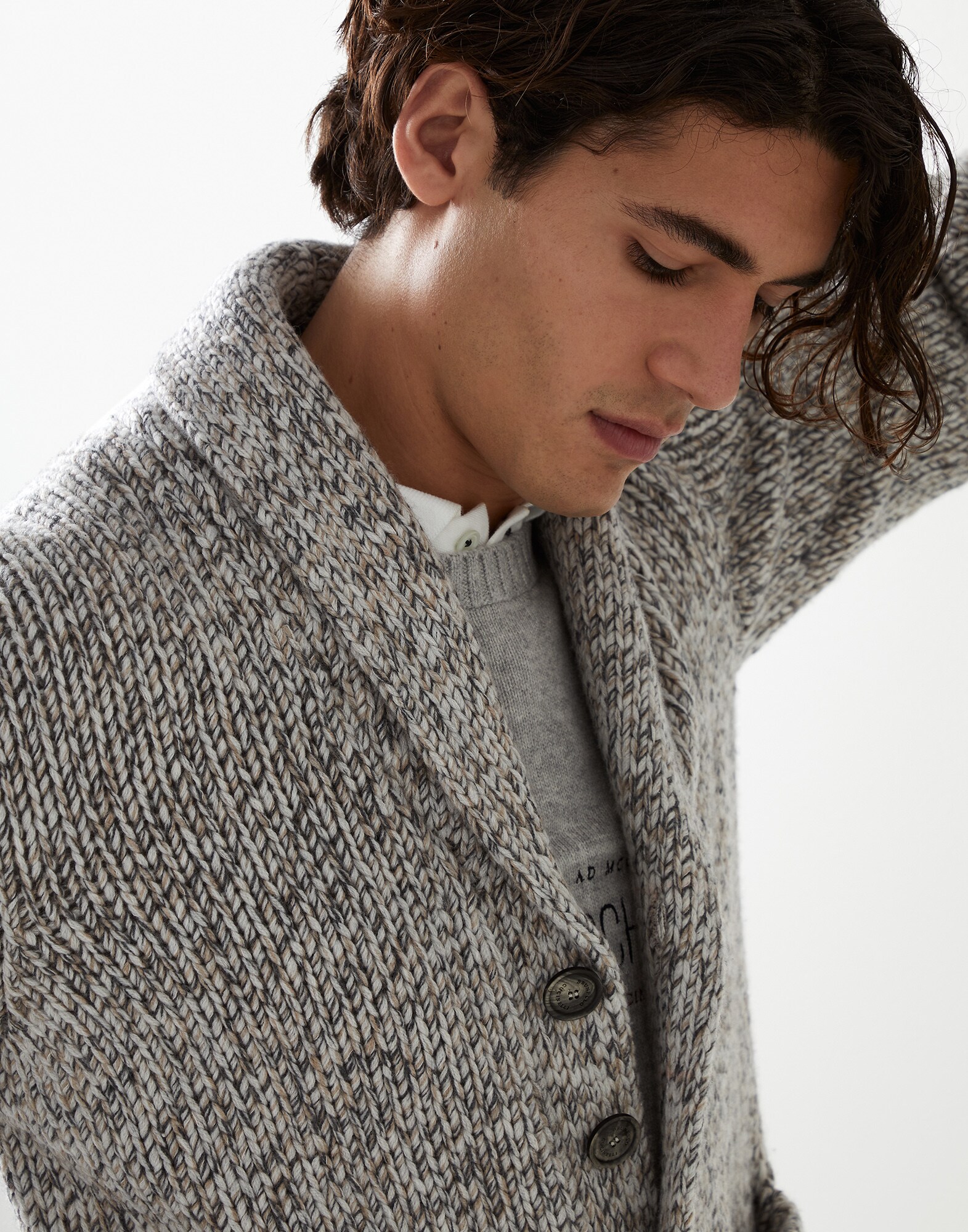 Button-front Cardigan - Detail view