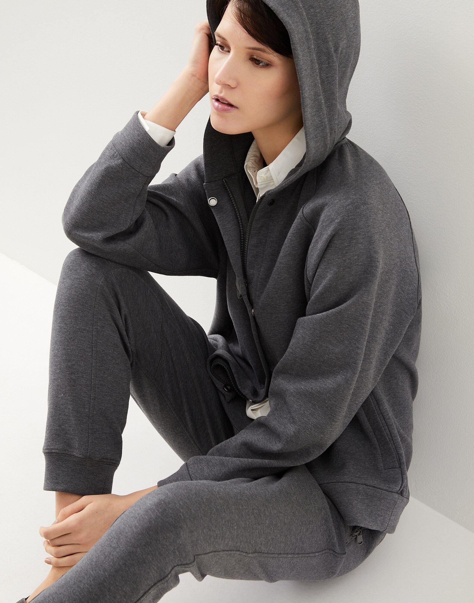 Topwear in jersey Piombo Donna - Brunello Cucinelli
