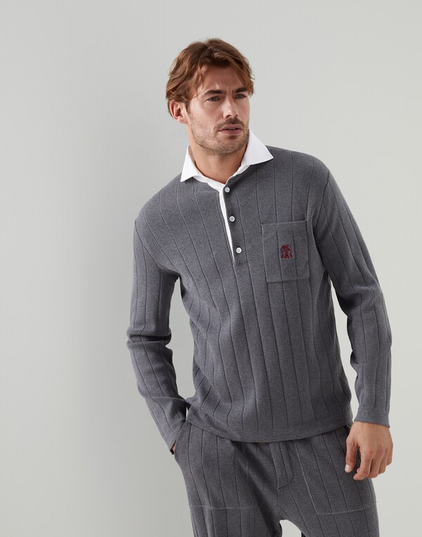 Knit sweatshirt Dark Grey Man - Brunello Cucinelli 