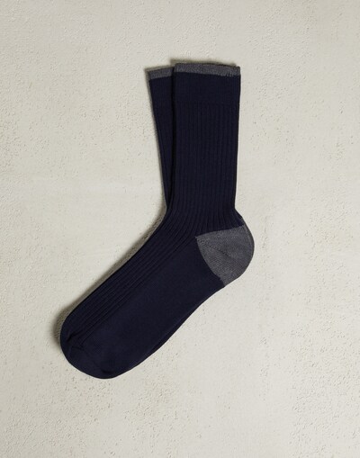 Calcetines de algodón Azul Aviación Hombre - Brunello Cucinelli 