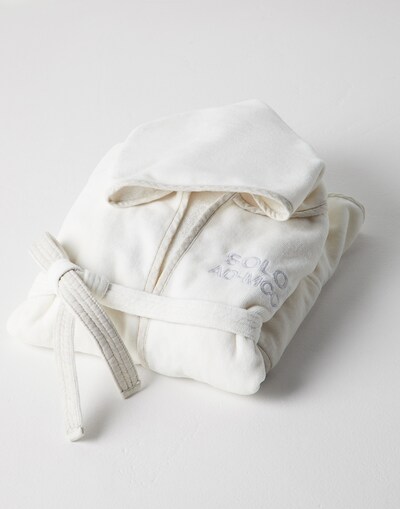 Terrycloth bathrobe Off-White Little Things - Brunello Cucinelli 