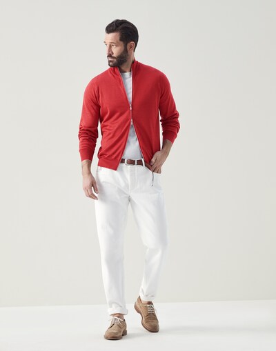Zip-front Cardigan - Full look