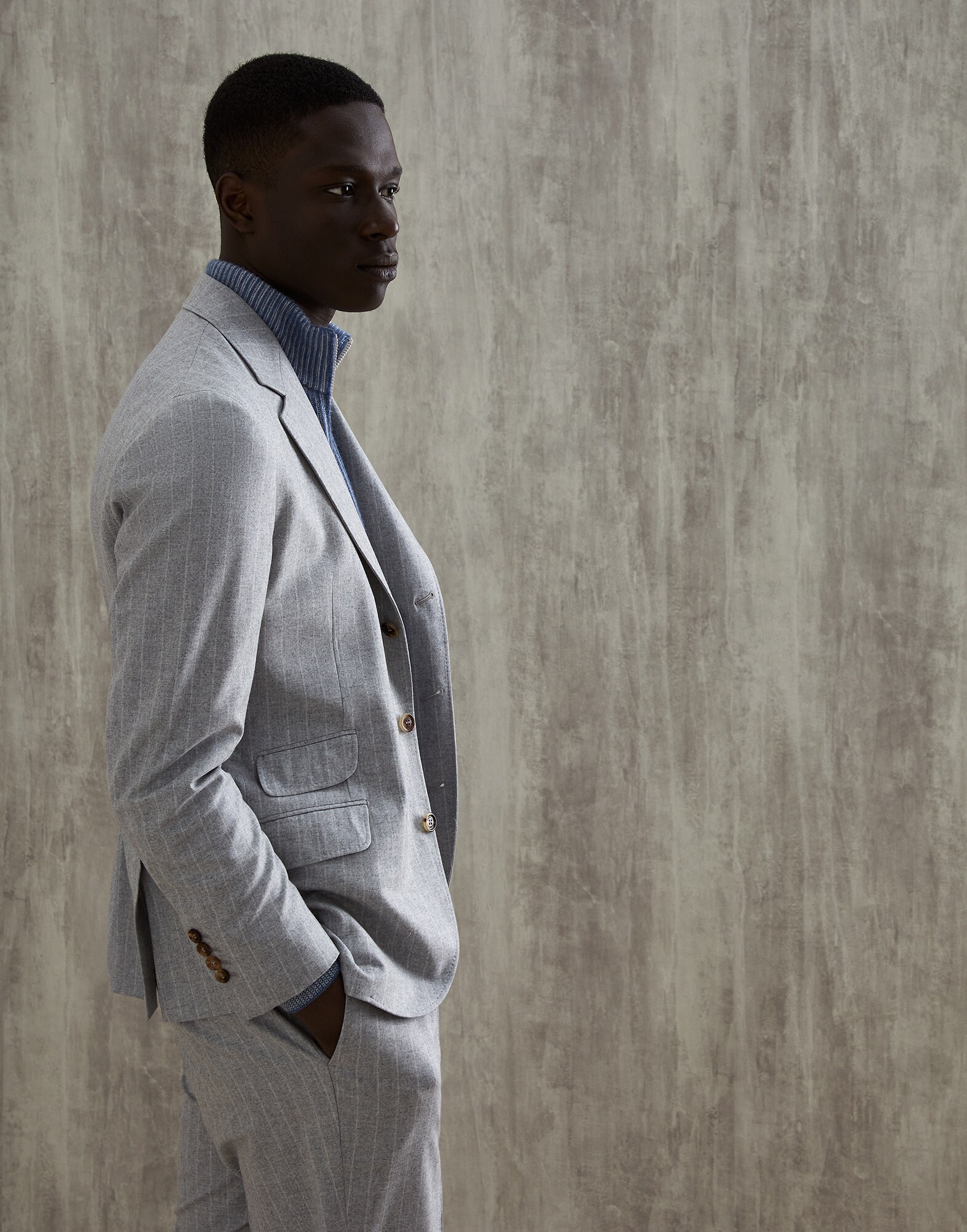 Zip Neck Sweater - Editorial view
