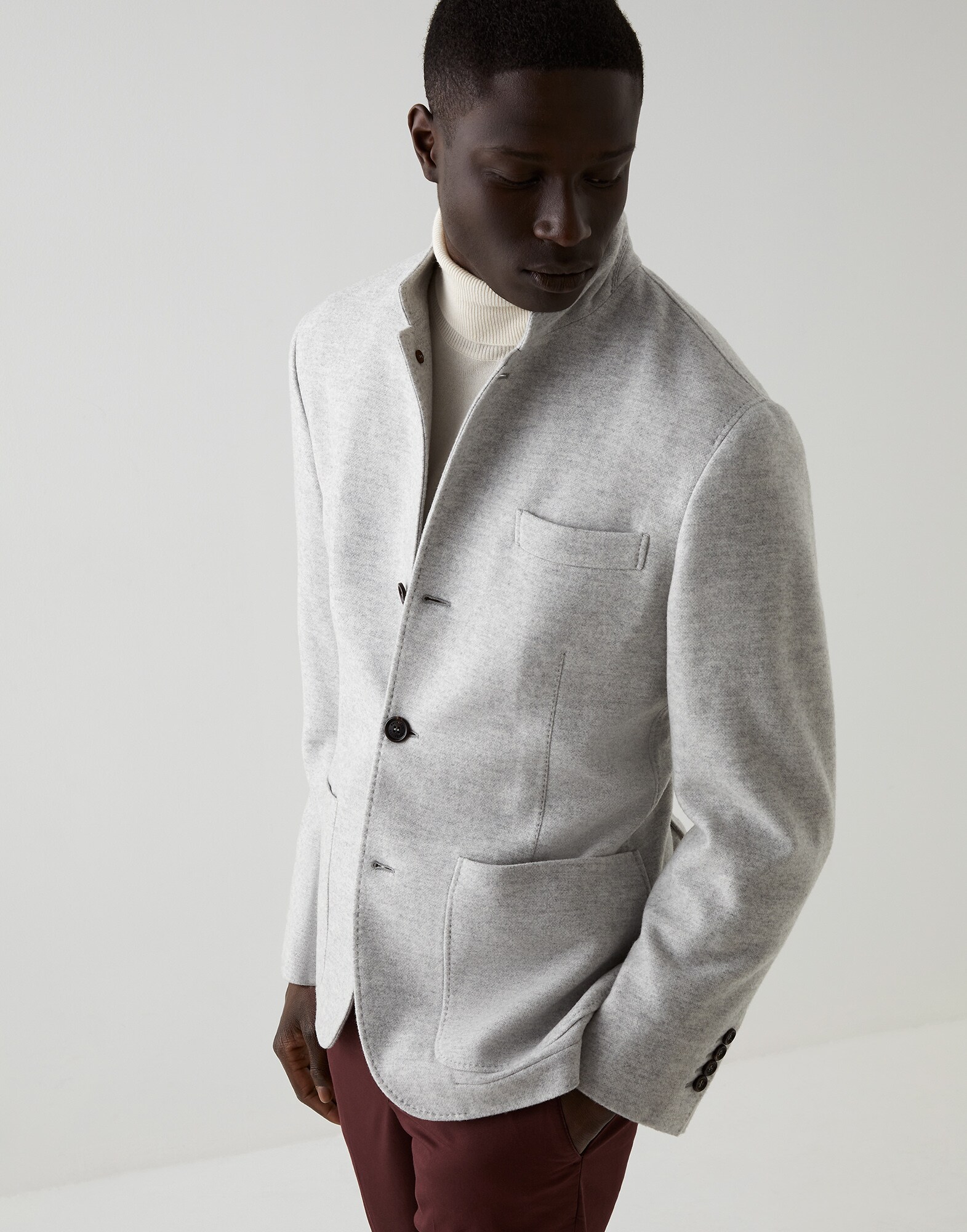 Jacket-style outerwear Pebble Man - Brunello Cucinelli