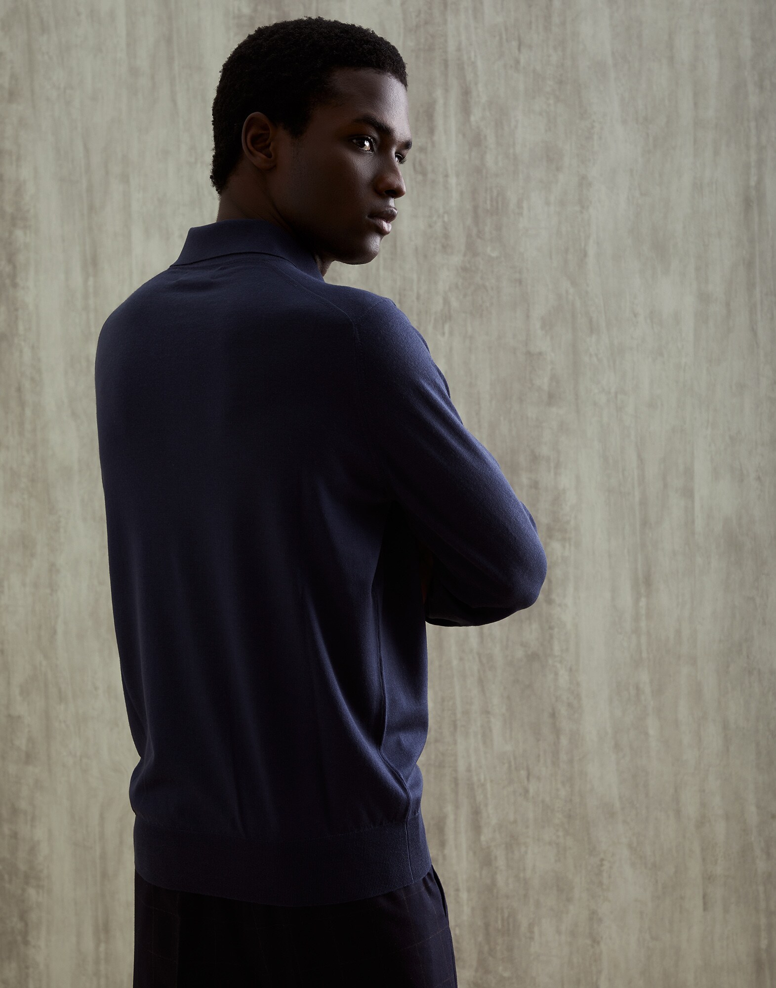 Polo-Style Sweater - Back view