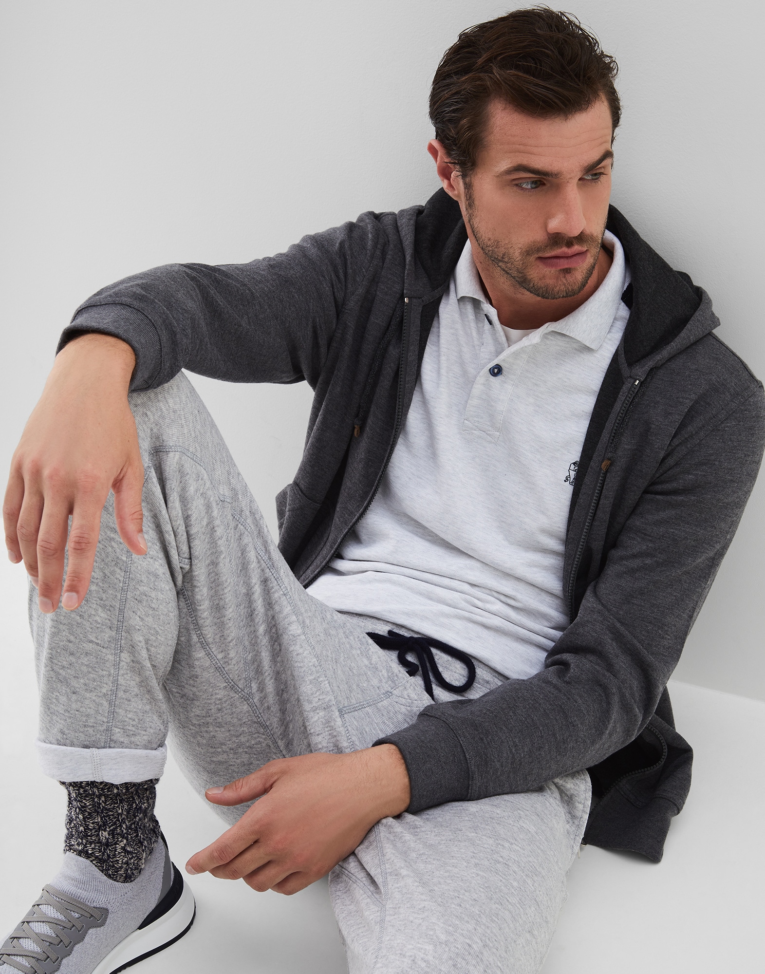Jersey sweatshirt Lead Man - Brunello Cucinelli