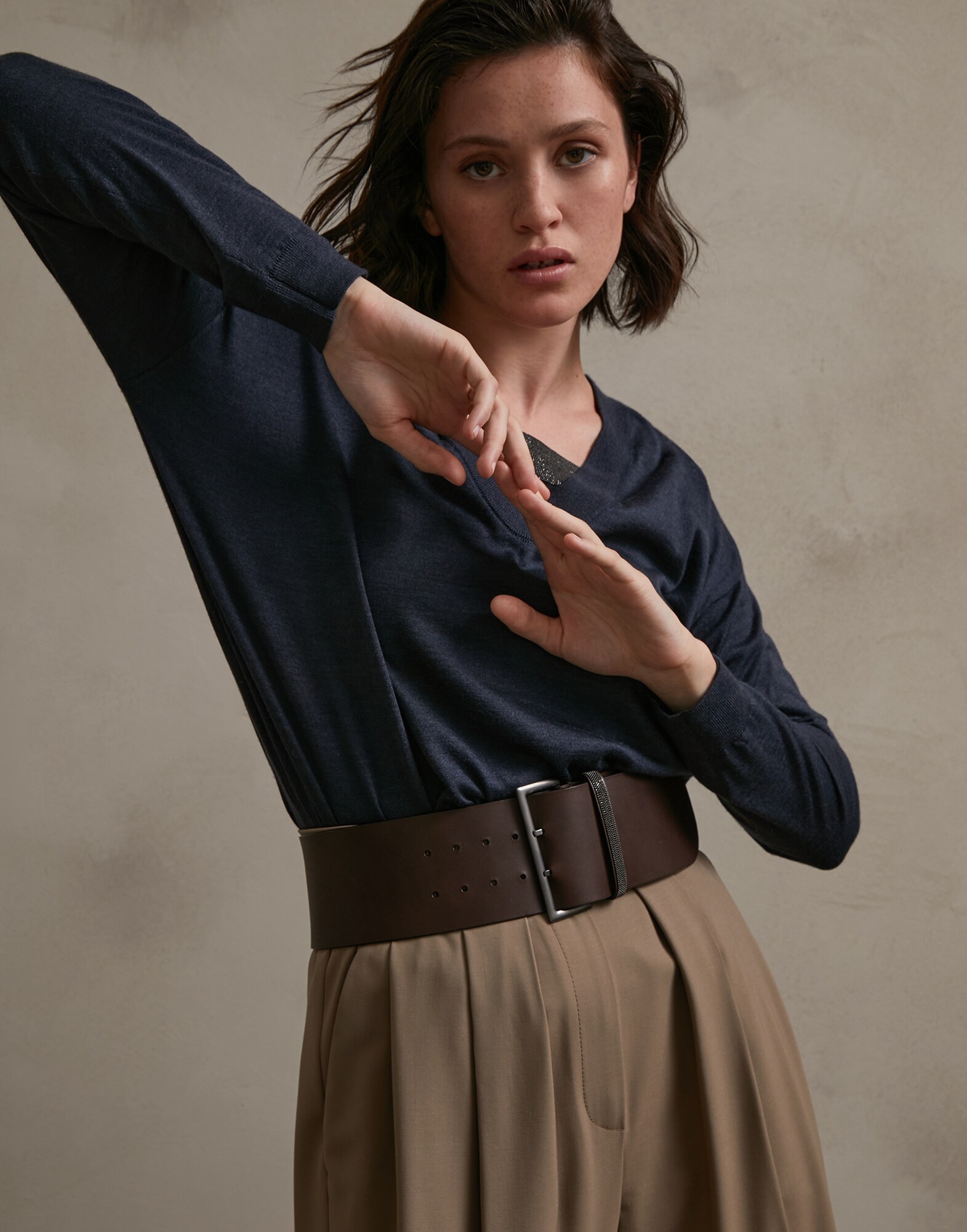 V-neck Sweater - Editorial view