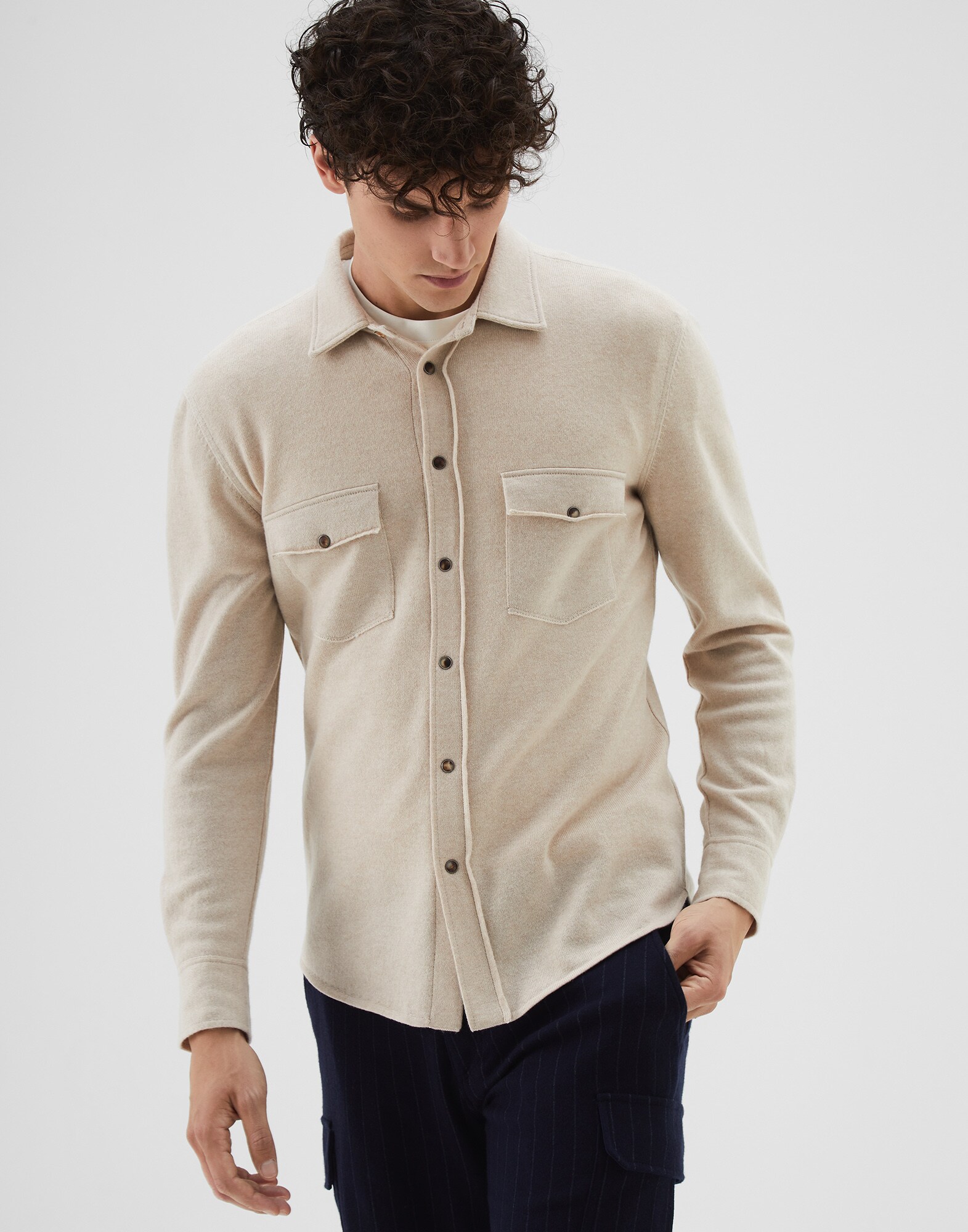 Button-front Cardigan - Front