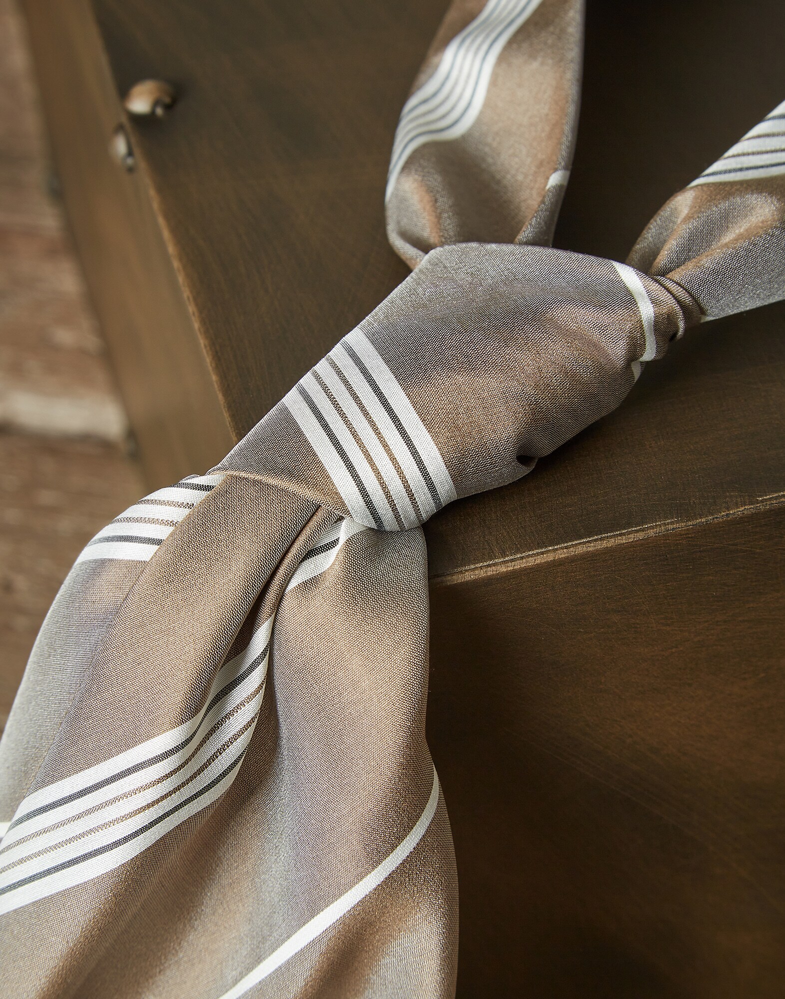 Tie Tobacco Woman 1 - Brunello Cucinelli